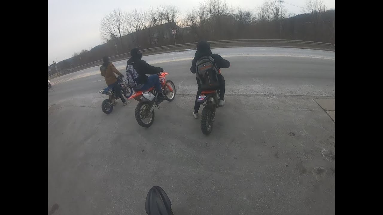 First ride of 2026: 2 strokes & 150s🚦#kx100 #dirtbike #bikelife #wheelie #city #outside