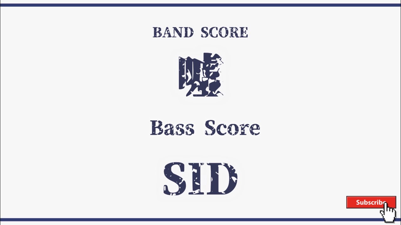 【SID】バンドスコア『嘘』 Bass Part Score！