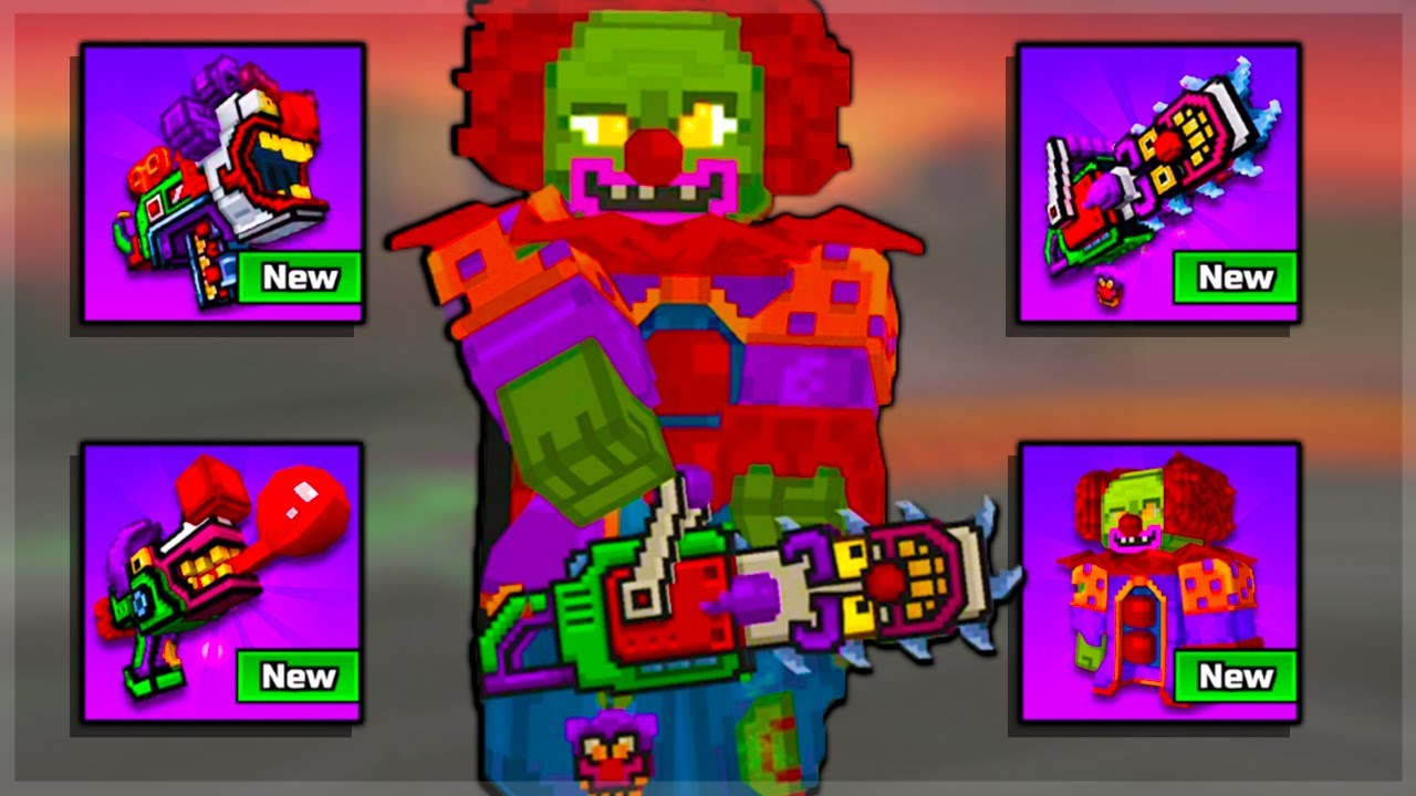 Набор Pixel Gun 3D Zombie Clown Set Traders Van. Остался всего 1 день!
