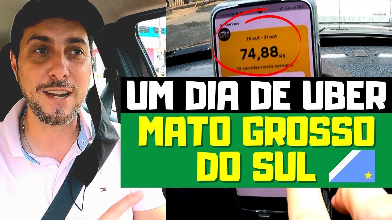 Trabalhei de Uber em Dourados MS: Corrida M&iacute;nima 8 Reais 😱🔥