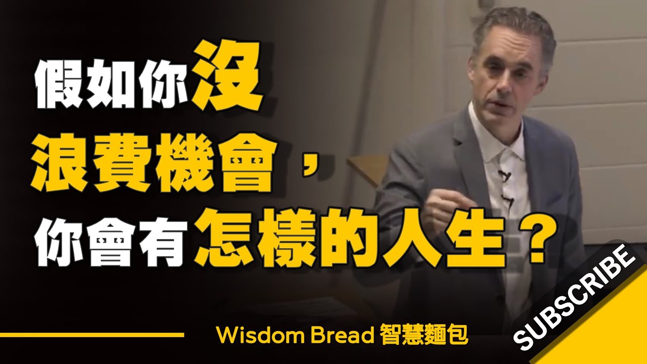 假如你沒浪費這些機會 ► 這將會是一個怎樣的人生？-  Dr Jordan B Peterson （中英字幕）
