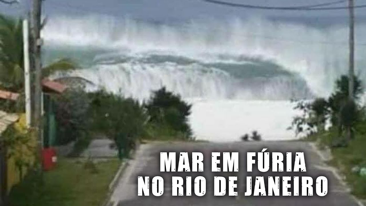 Mar em fúria no Rio de Janeiro