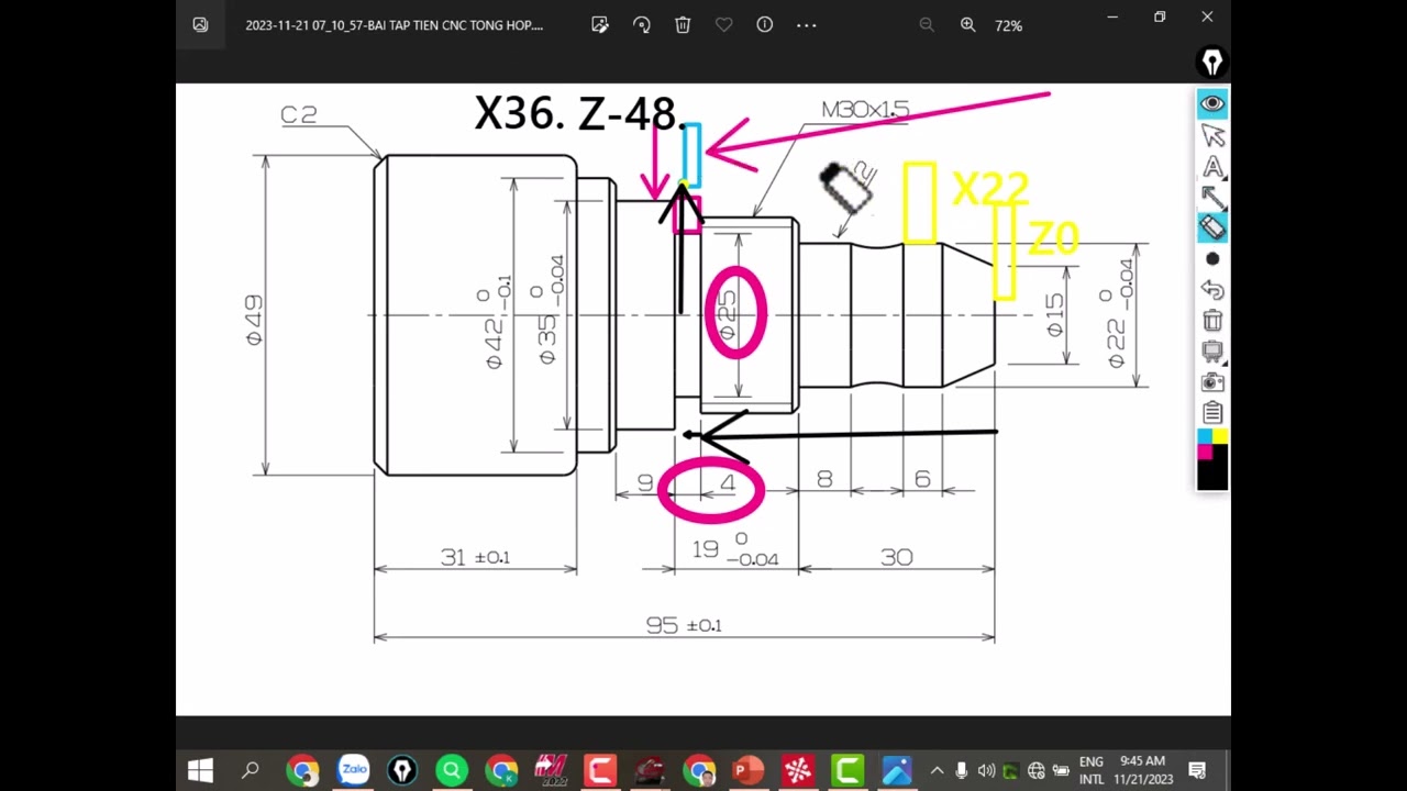 tien 21 11 4   Cắt rãnh trên chi tiết băng G75 1 câu lệnh