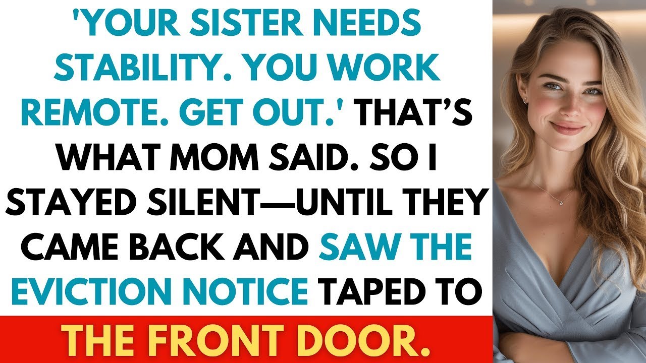 My Parents Said “Move Out—It’s Your Sister’s House Now.” But I Owned It. And I Had Receipts.