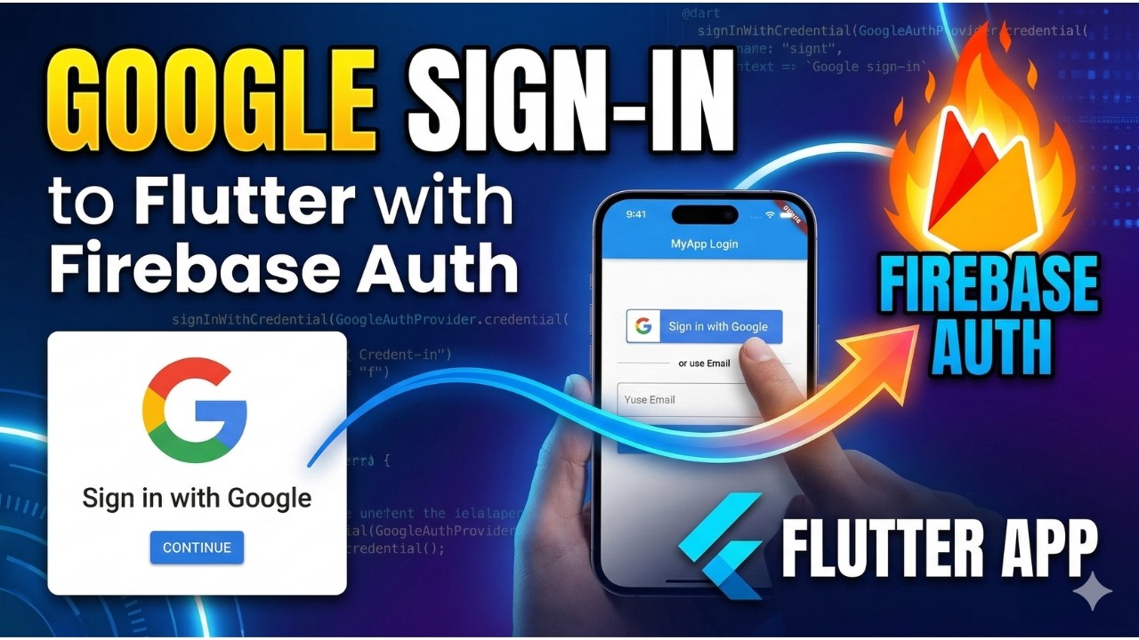 របៀបដាក់ Google Login ទៅក្នុង Flutter ពីដើមរហូតដល់ចប់ | Firebase Authentication