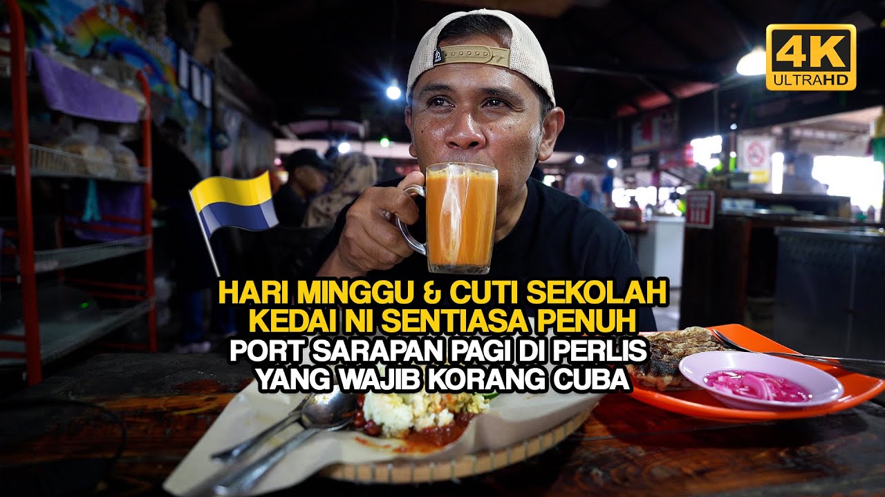 Sarapan PAGI Di Kedai Roti Canai POPULAR Di PERLIS (4K)