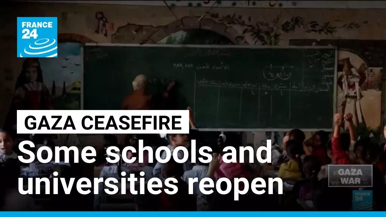 Gaza schools and universities gradually reopen after three weeks of ceasefire &bull; FRANCE 24 English