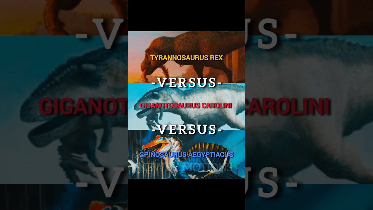 T-rex vs Giga vs Spino | edit