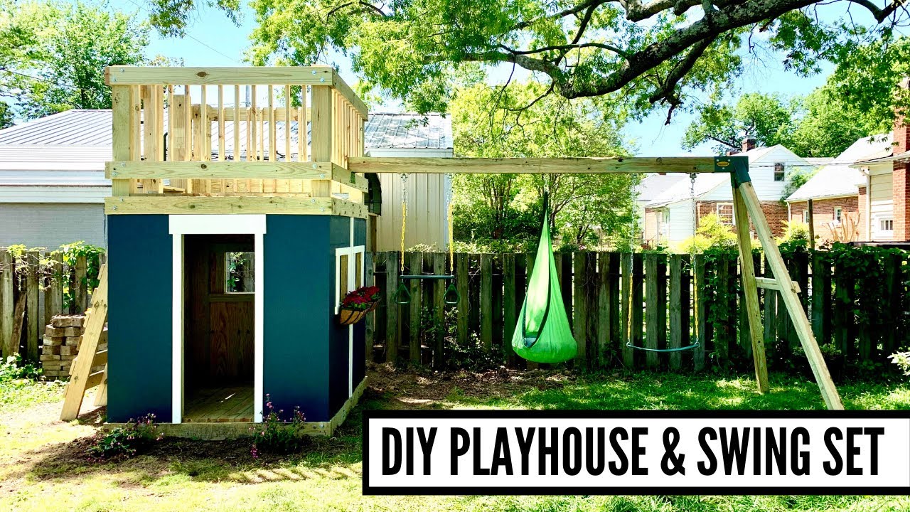 DIY Playhouse and Swing Set Build