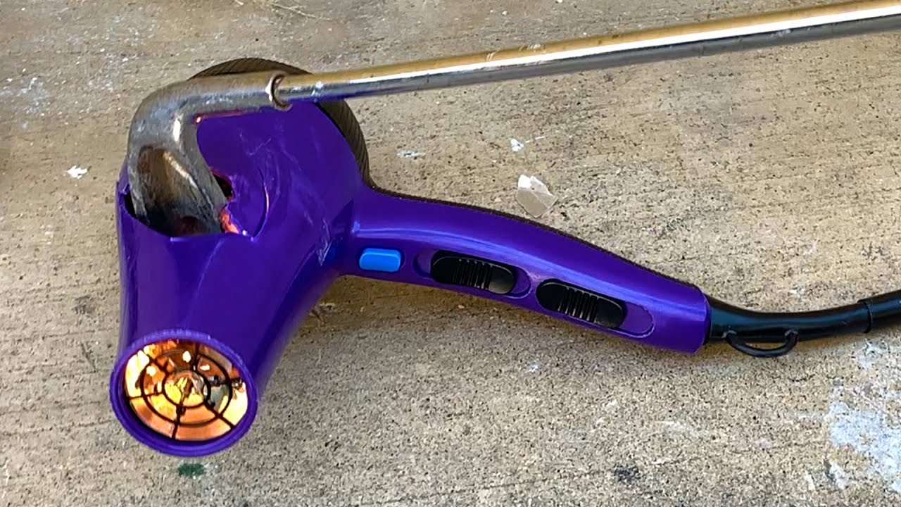 Purple Hair Dryer Destruction