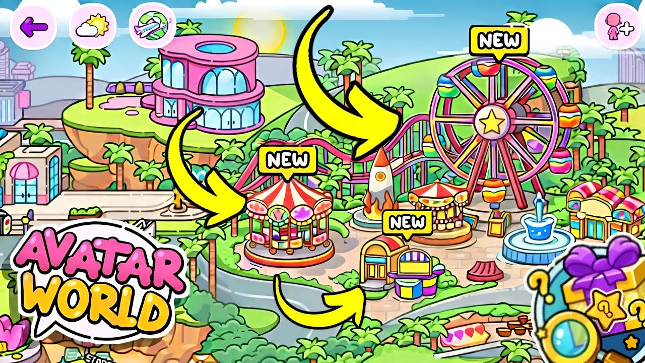 NEW AMUSEMENT PARK IN AVATAR WORLD! // AVATAR WORLD // GAMEAVATARS // PAZU 