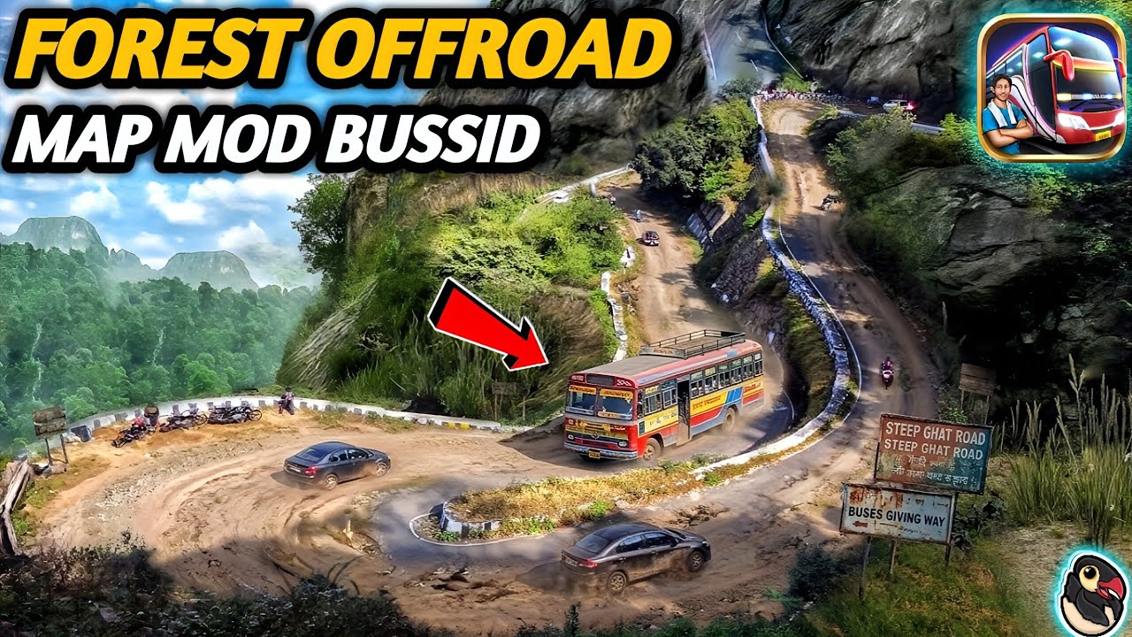 Наконец-то! 🔥 Новый мод на лесную карту для бездорожья в Bus Simulator Indonesia | Bussid Mod Map...