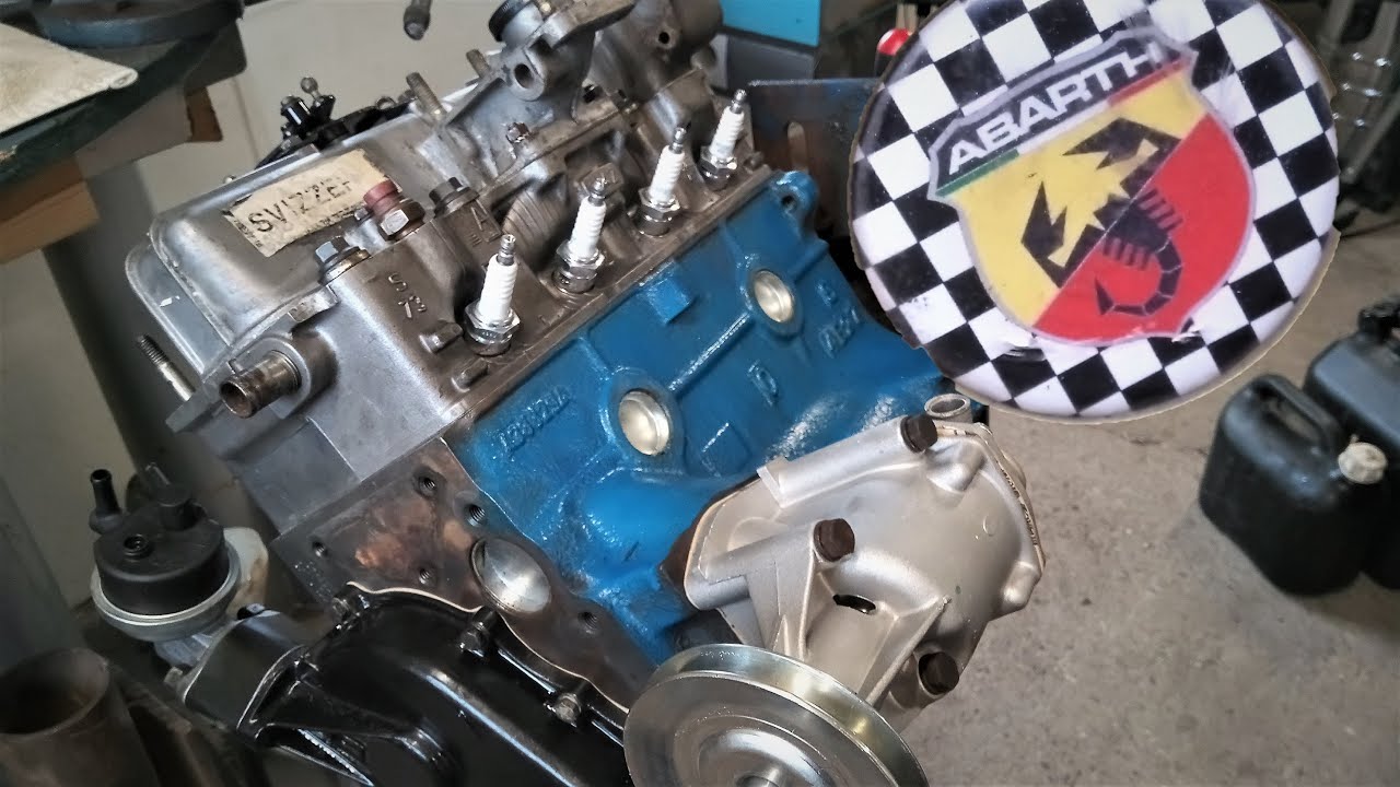 The Abarth engine rebuild continues.