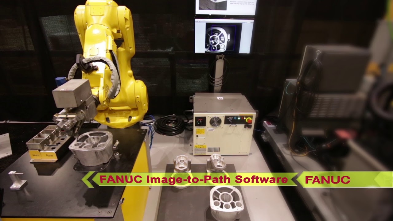Robotic Cast Deburring System Uses New FANUC M-20iB/35S Robot with Unique Intelligence Features