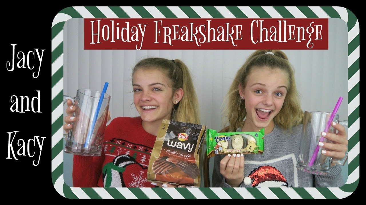 Freakshake Challenge ~ Holiday Edition ~ Jacy and Kacy