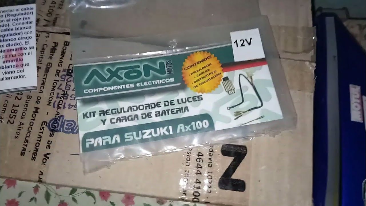 PASAJE A 12V SUZUKI AX100 (Explicación Del Kit Axon)