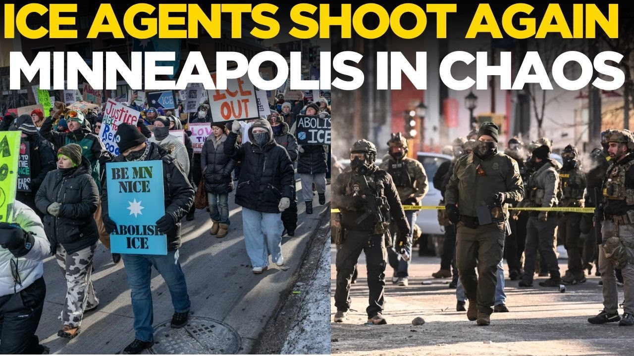 Minneapolis News LIVE: ICE Agent Shoots Again, City Erupts in Chaos as Protests Surge | ICE Shooting