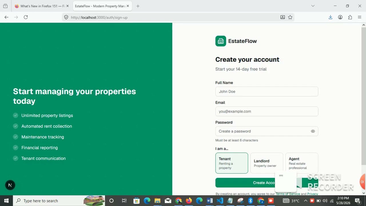 Estate flow  #startup #realestate #saas #webdeveloper 