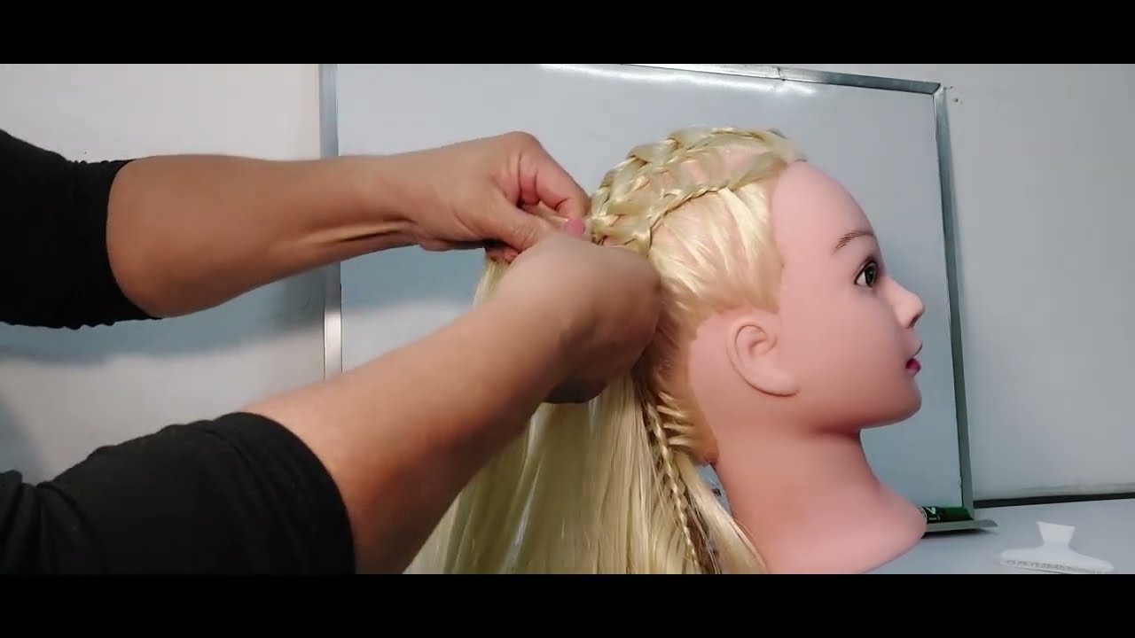 Como elaborar una trenza quíntuple. No pasan de moda,trenza elegante, trenza para cualquier ocasión