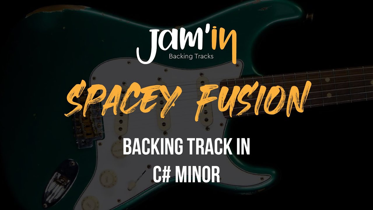 Spacey Fusion Guitar Backing Track in C# Minor