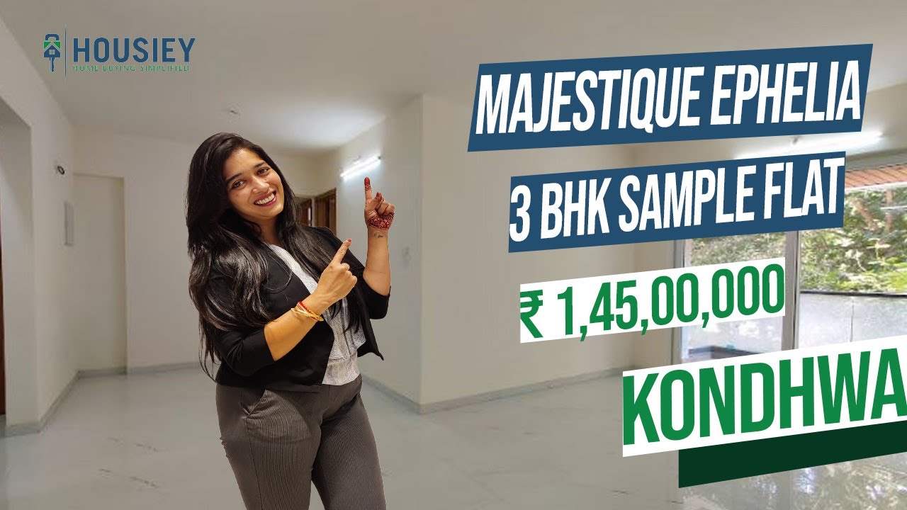 Majestique Ephelia Nibm Pune | 3 BHK Sample Flat Tour | Majestique Landmarks Kondhwa