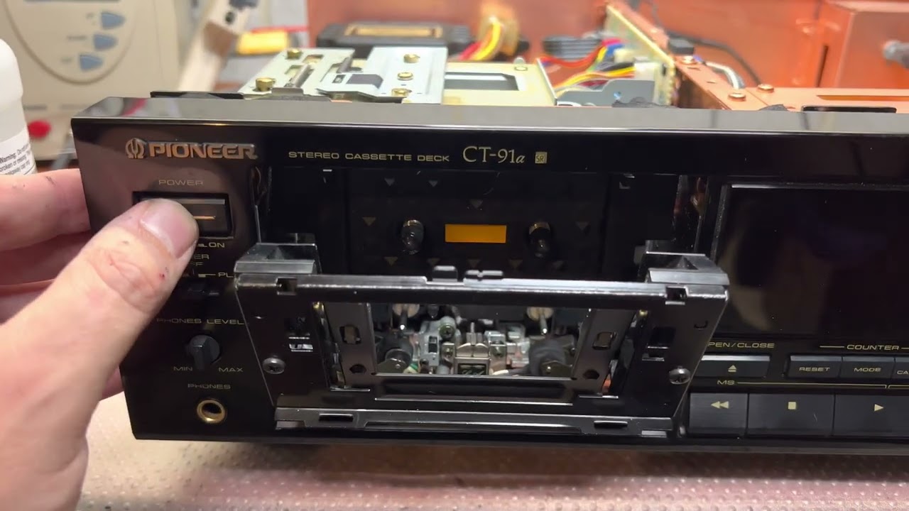 Pioneer CT-91a Restoration Part 9: The First Power On After Restoration