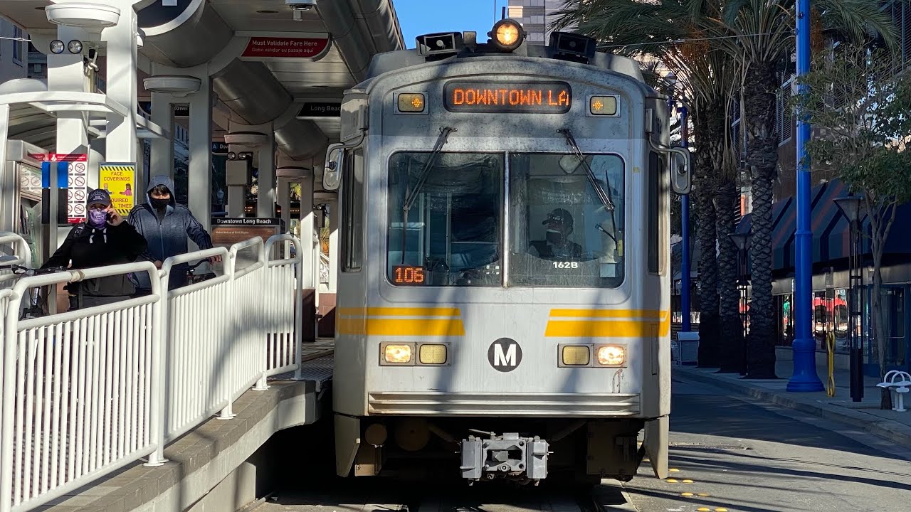 Metro Blue Line P2020 162B Ultra Wide Cab View From Los Angeles To Long Beach