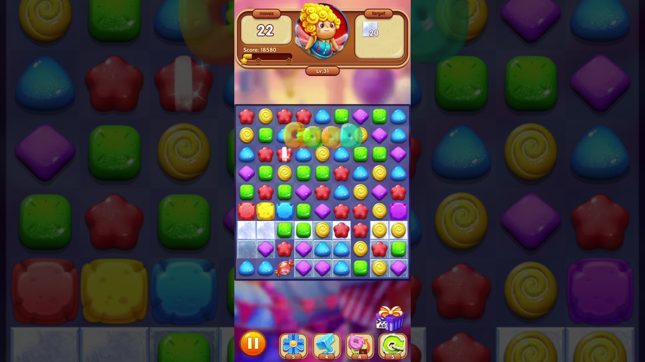 Candy Charming - 2021 Free Match 3 Games 🍬 Level 31 🍭 No Boosters | 3 Stars ⭐⭐⭐