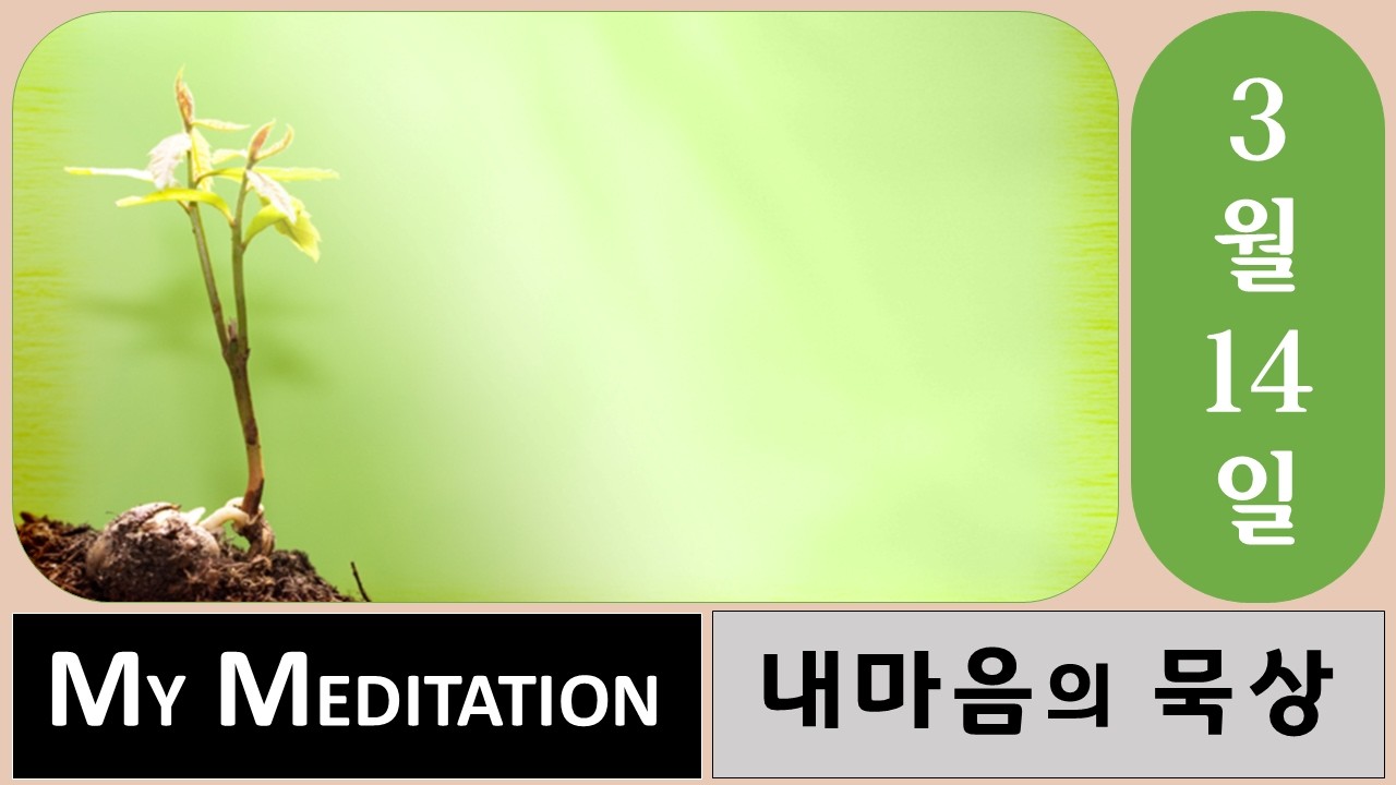 [MM3-14] [내마음의묵상] DISCOURAGEMENT 마음이 무너질 때