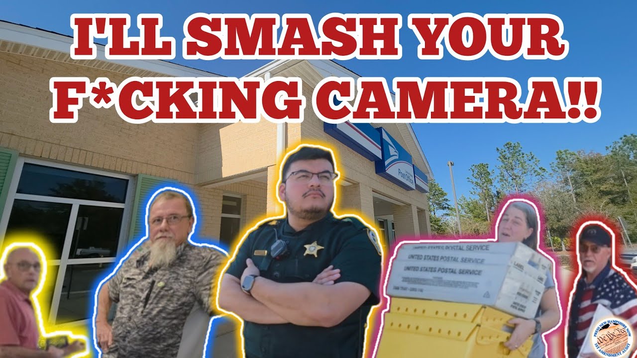 GUY THREATENS TO *SMASH CAMERA* FOR RECORDING/POSTAL CARRIER SAYS IT'S *ILLEGAL TO RECORD* PROPERTY 