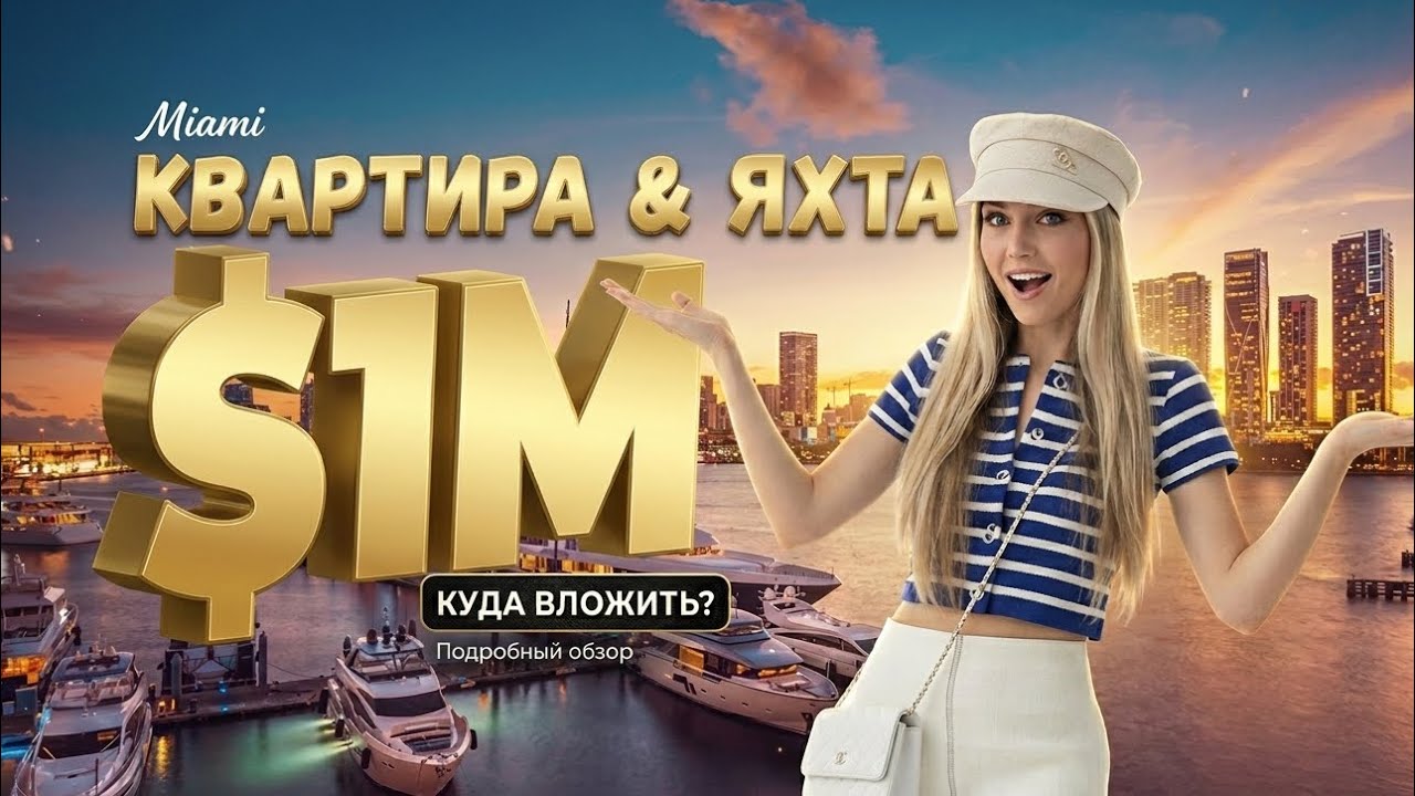 1 МИЛЛИОН ДОЛЛАРОВ: Купить КОНДО или ЯХТУ в Майами? Разорительная правда