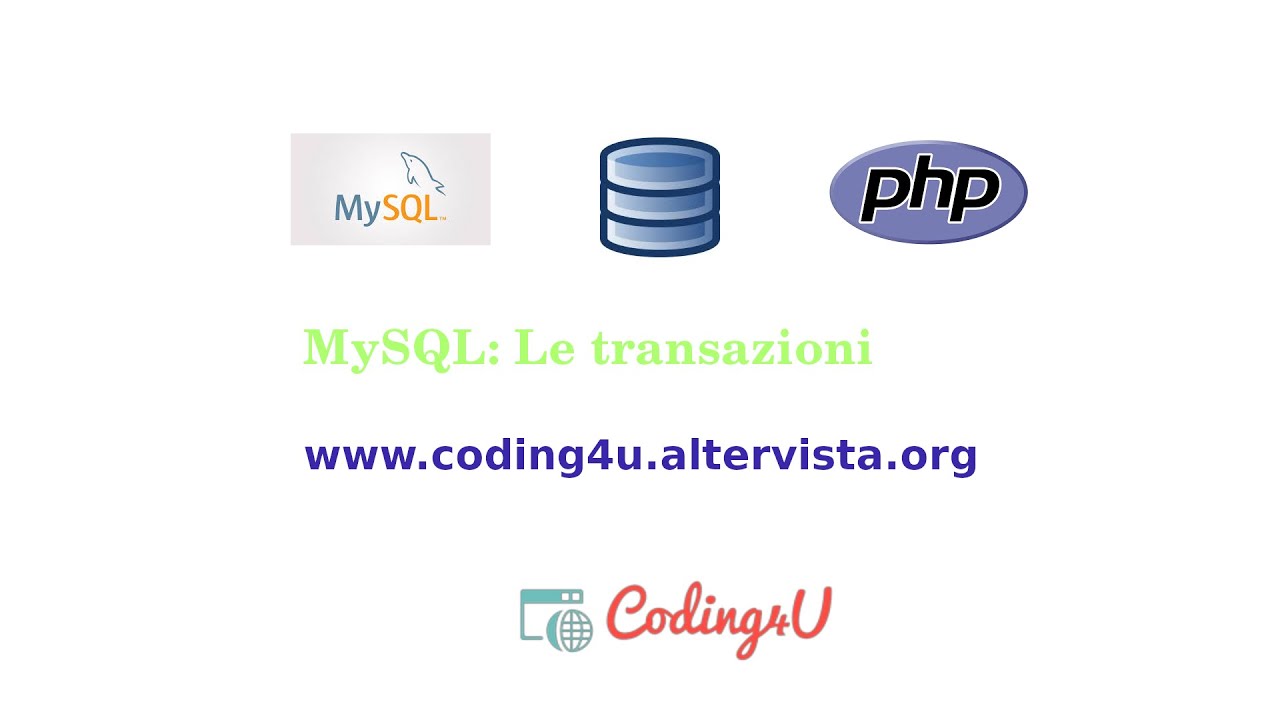 03-07-MySQL Le Transazioni