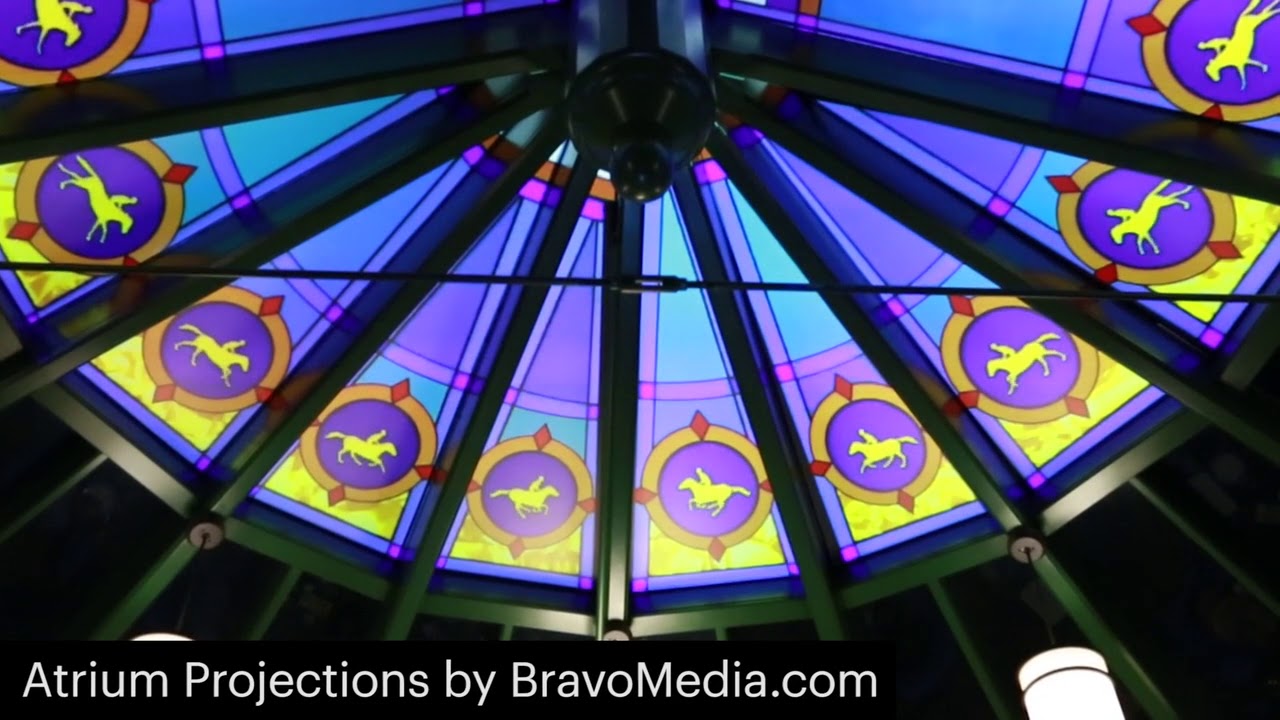 Sticky Screen  Shadow Grey Rear Projection Film - Atrium Projection Mapping