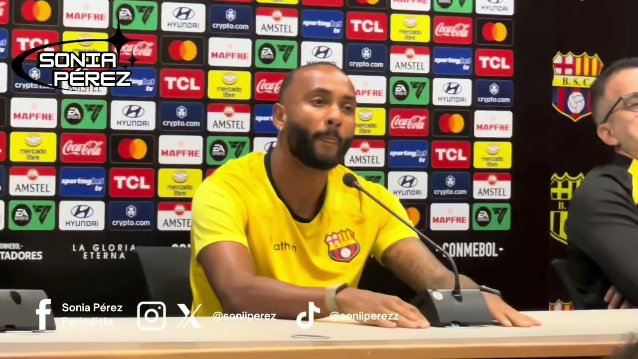 Leonai Souza | Barcelona SC | Rueda de Prensa previo al partido entre BSC 🆚 El Nacional Libertadores