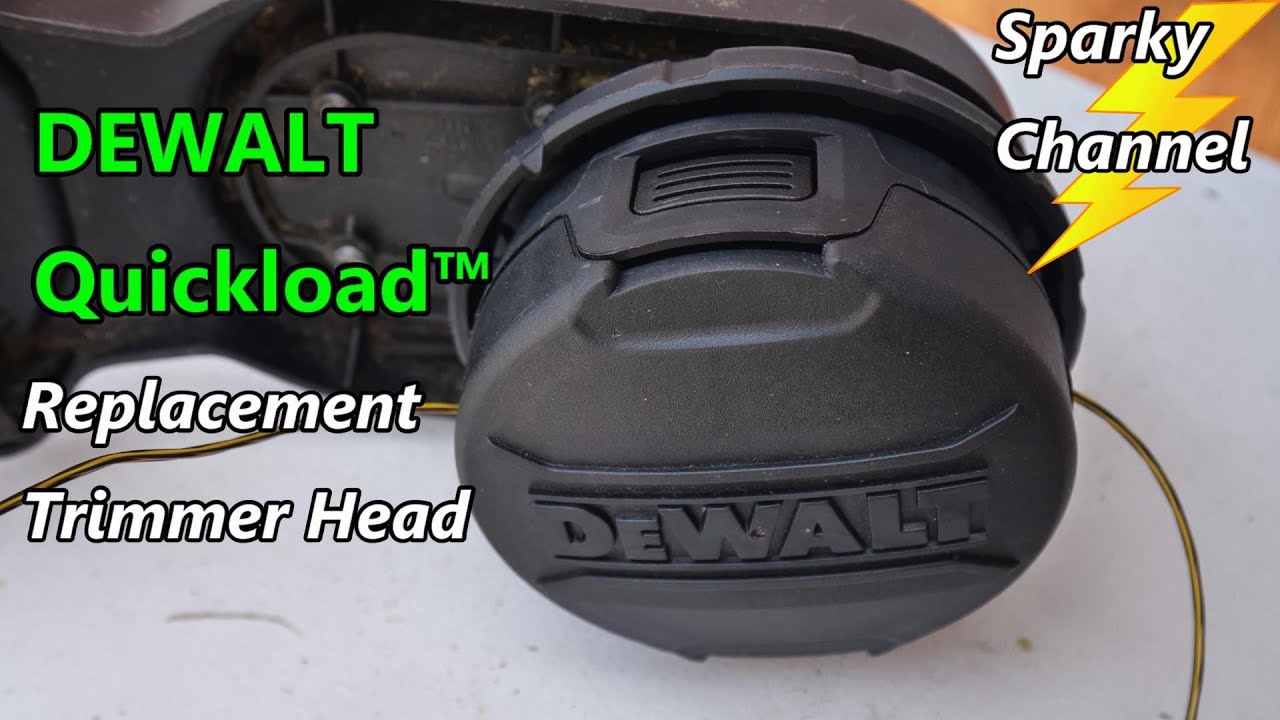 DeWalt Quickload&trade; Trimmer Head Replacement and How to Load New Line Quickload&trade; Style!