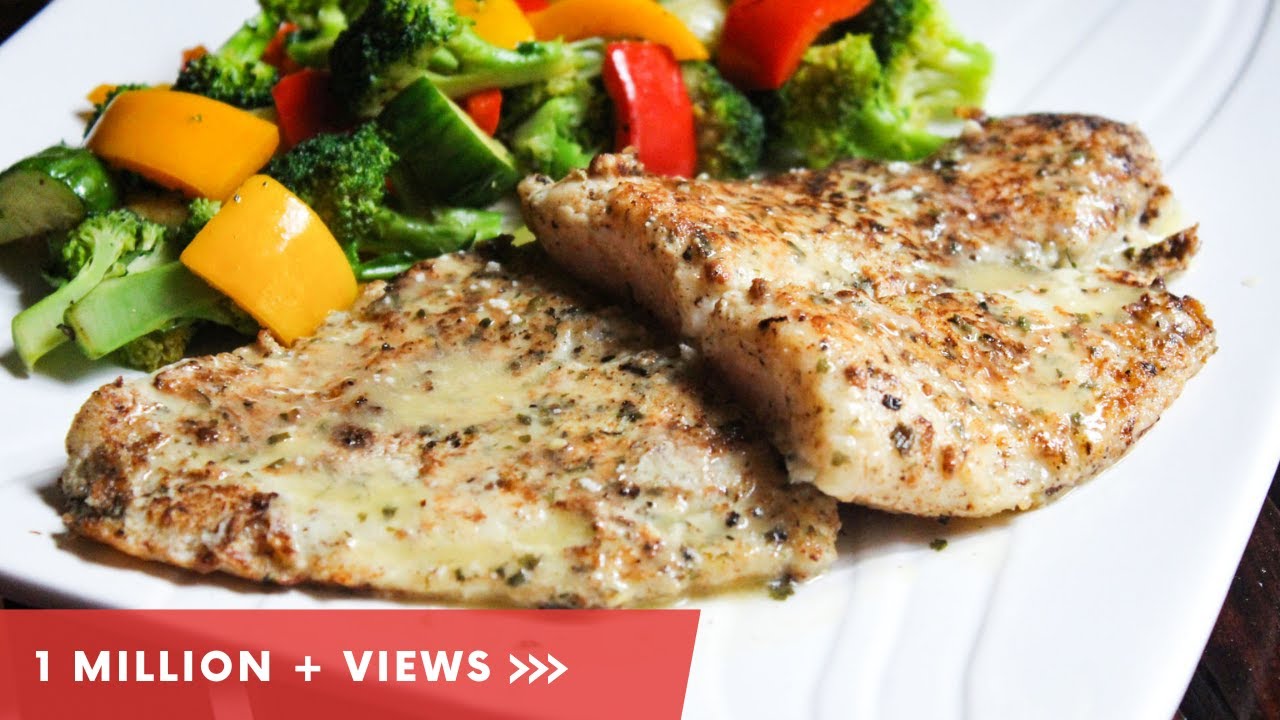 Pan Fried Fish with Lemon Butter Sauce | How to make Lemon Butter Sauce|  Healthy Dinner Recipe