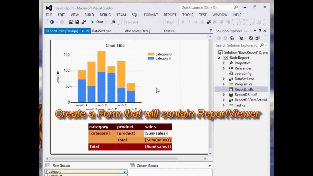 How to Create a Report with a Parameter using ReportViewer in Visual Studio
