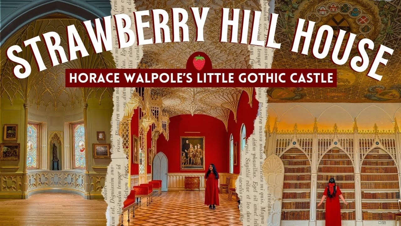 Strawberry Hill House Tour🍓 let’s visit Horace Walpole’s ‘Little Gothic Castle’ 🏰📚🐦‍🔥