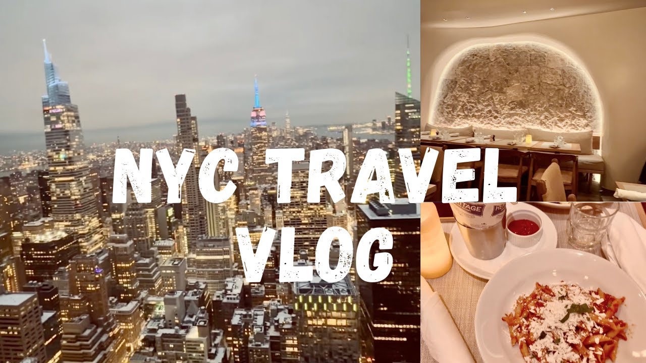 New York City Winter Travel Vlog | Rockefeller Center & Top of the Rock