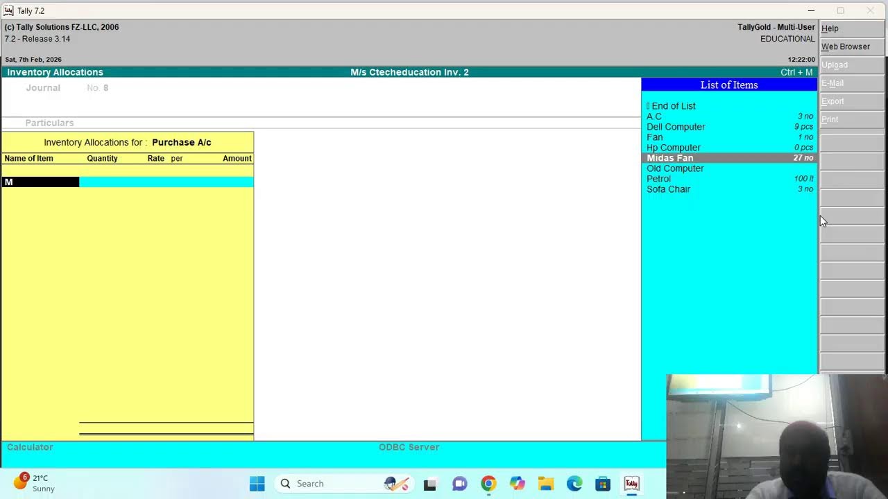 How to Use a Tally Accounting Voucher inventory