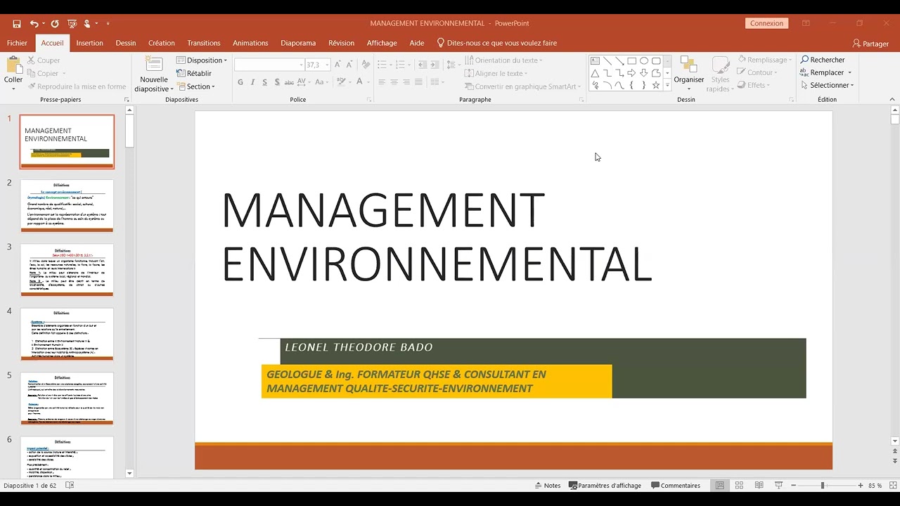 Management Environnemental