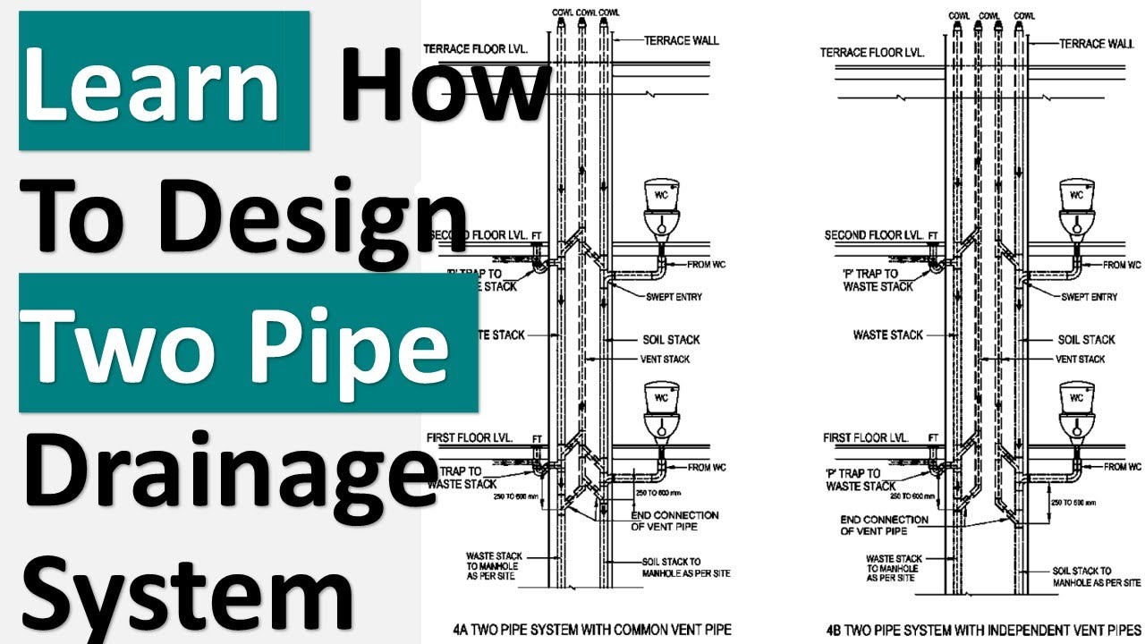 How Building Drainage Systems works || Two Pipe System || Comprehensive Plumbing Design Course