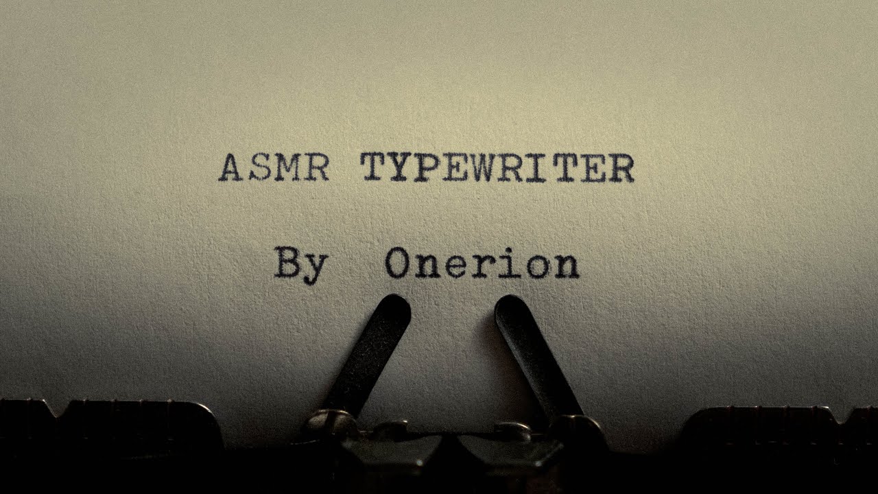 ASMR Writing an historical letter with a typewriter