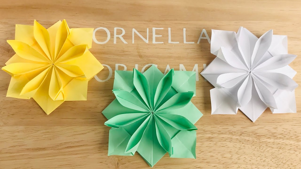 Easy Flower Origami | Fun Birthday Decorations | Gift Cards | Cute Party Favors