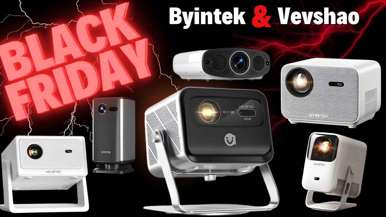 Os MELHORES PROJETORES da BYINTEK e VEVSHAO para COMPRAR na BLACK FIDAY!