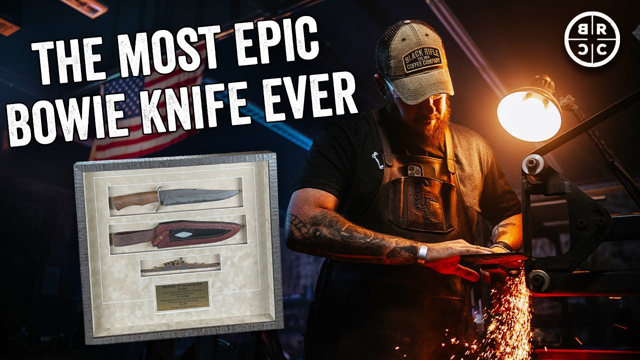 Making a Knife with WWII Steel & George Washington Tree