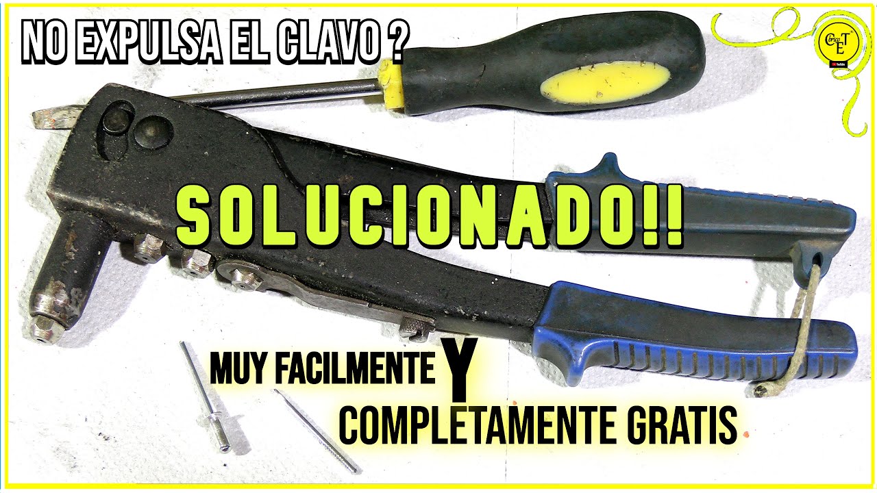 remachadora no expulsa el clavo  4K