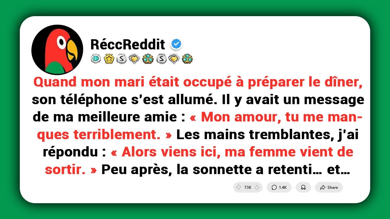 « Mon amour, tu me manques » : j’ai prétendu être mon mari et je l’ai invitée à venir à la maison...