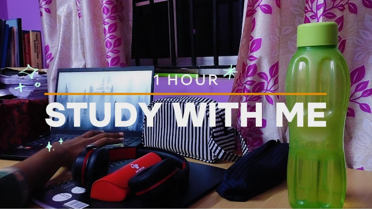1 HOUR STUDY WITH ME | No Background noise, No music, Study with Fauzo