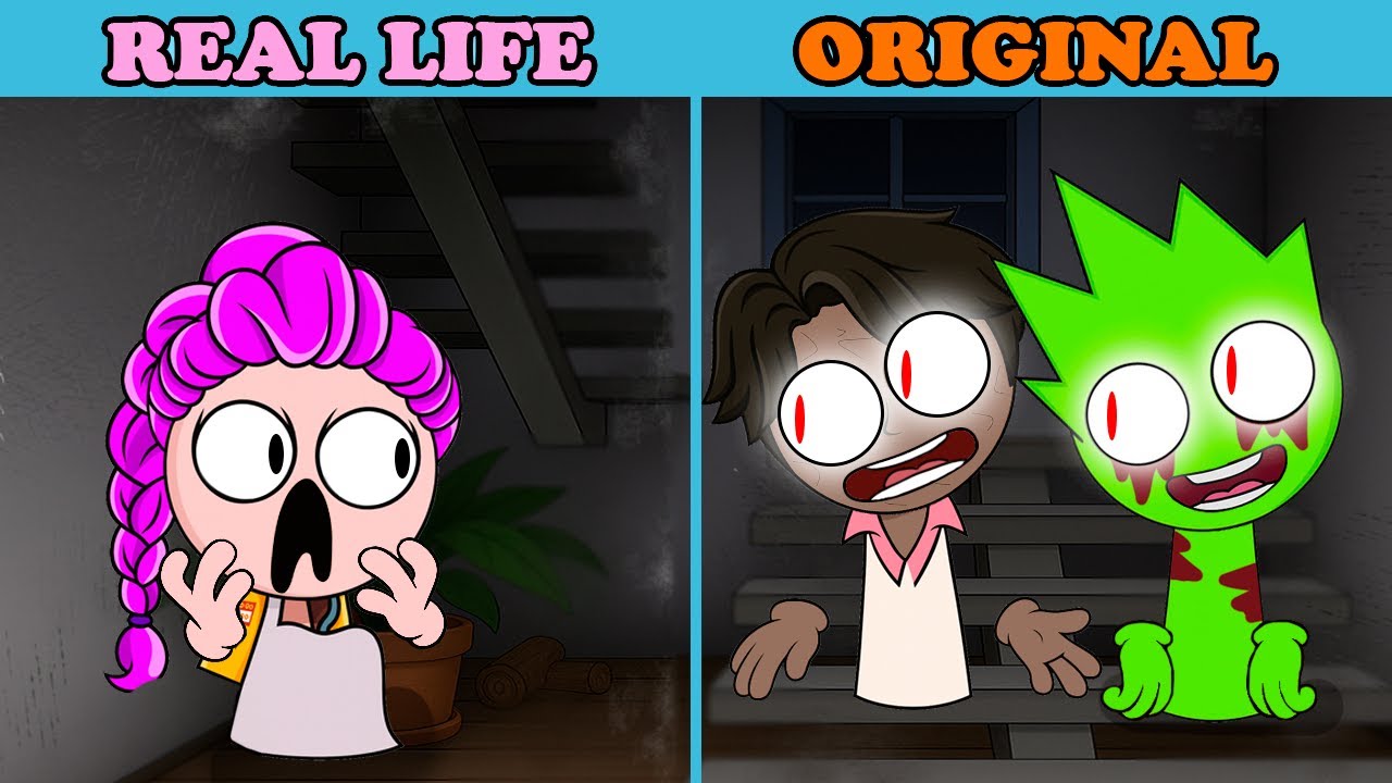 Rumi Got STUCK in OWAKCX's and Jino’s Monster House?! 😨 | Real Life vs Original